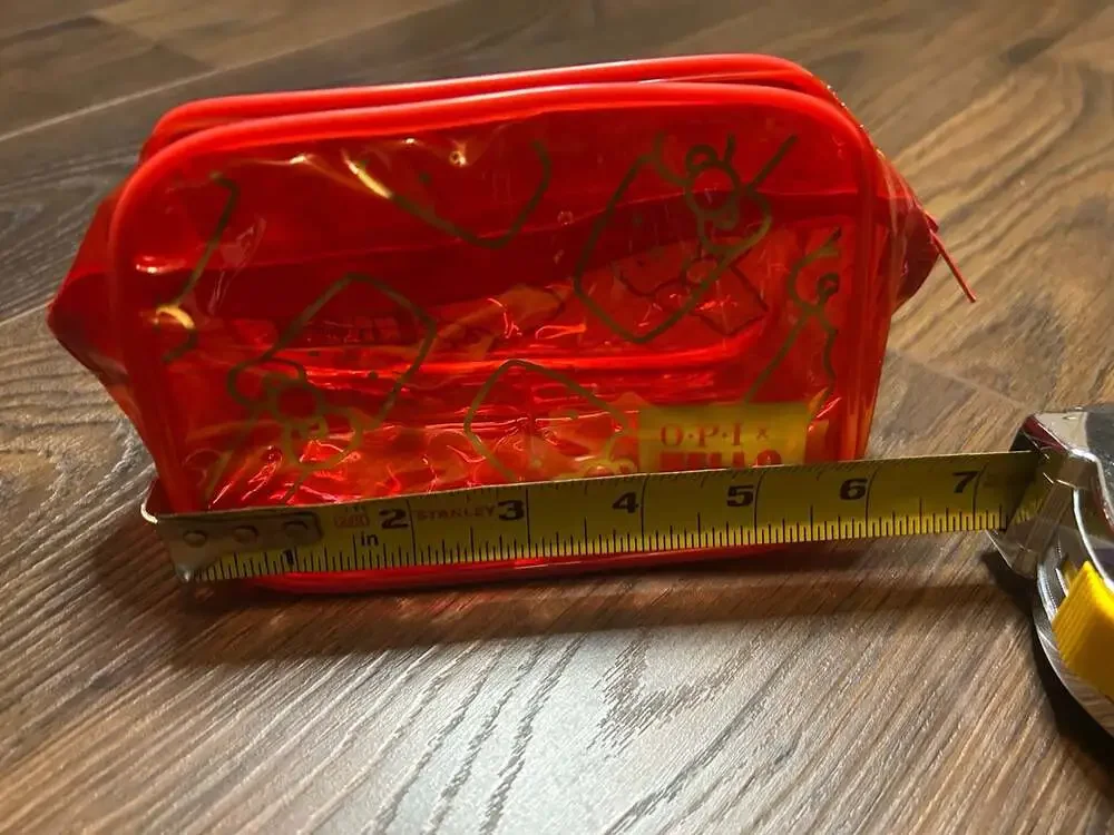 OPI x Hello Kitty Red Transparent Cosmetic Pouch